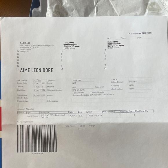 Aime Leon Dore New Balance 550 Sneakers - Picture 12 of 12